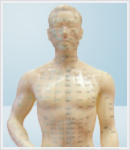 Red Acupuncture needles